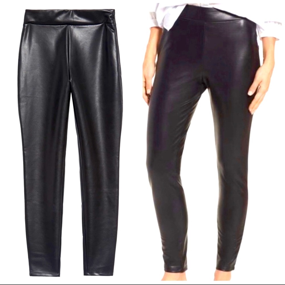 Leith faux leather leggings / pants xs nwt
